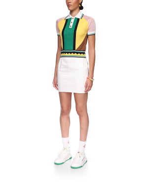 Graphic Panelled Polo