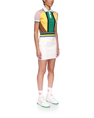 Graphic Panelled Polo