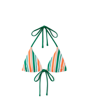 Striped String Bikini Top