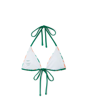 Striped String Bikini Top