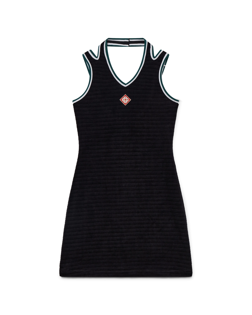 Textured Velour Tennis Dress