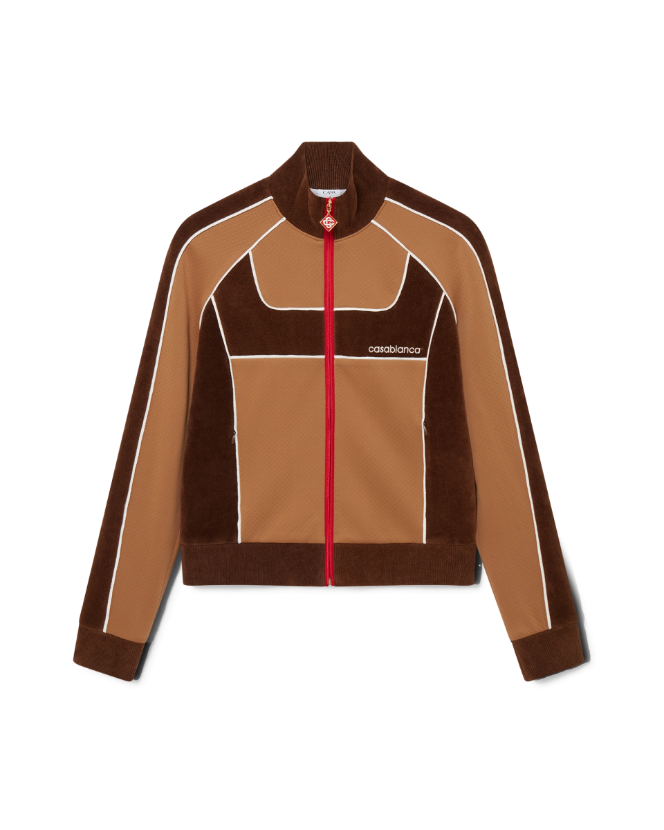 Chenille Panelled Track Jacket