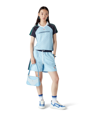 Pinstripe Laurel Football Short Sleeve Shirt