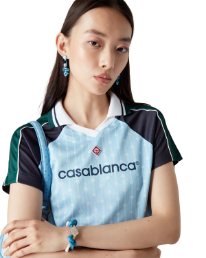 Pinstripe Laurel Football Short Sleeve Shirt