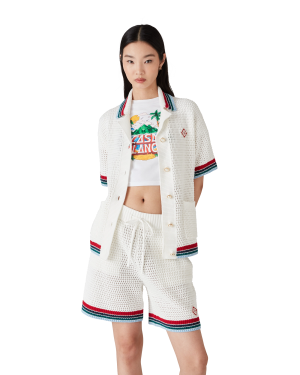 Gothic Crochet Short Sleeve Shirt