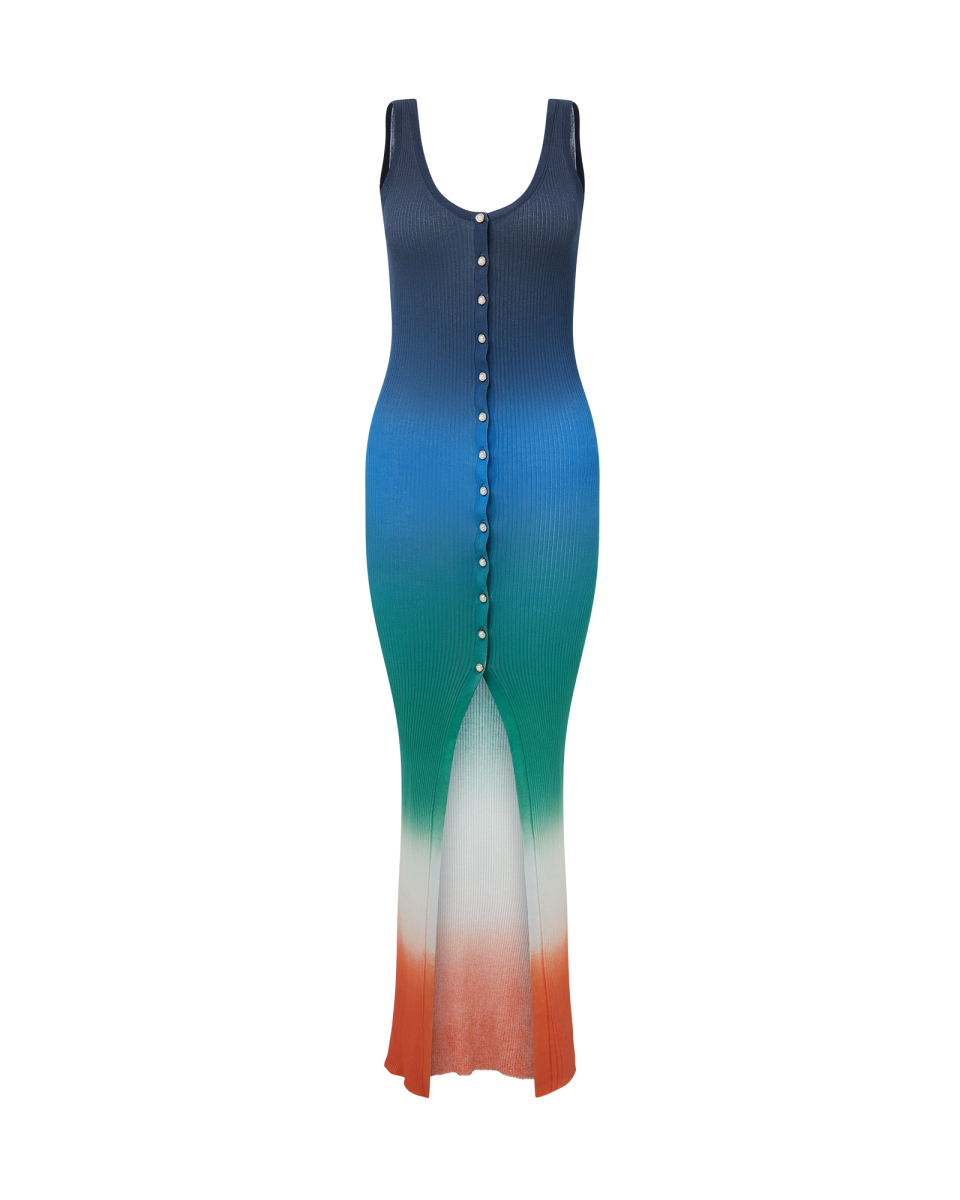 Gradient Rib Dress