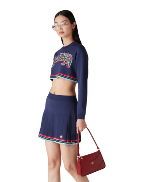 Baseball Pleated Skirt
