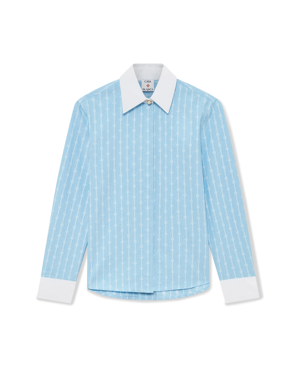 Pinstripe Laurel Long Sleeve Shirt