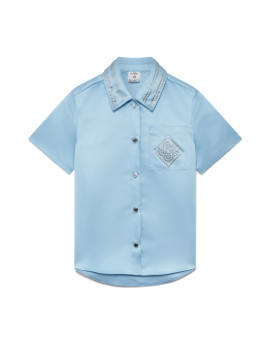 Satin Short Sleeve Shirt