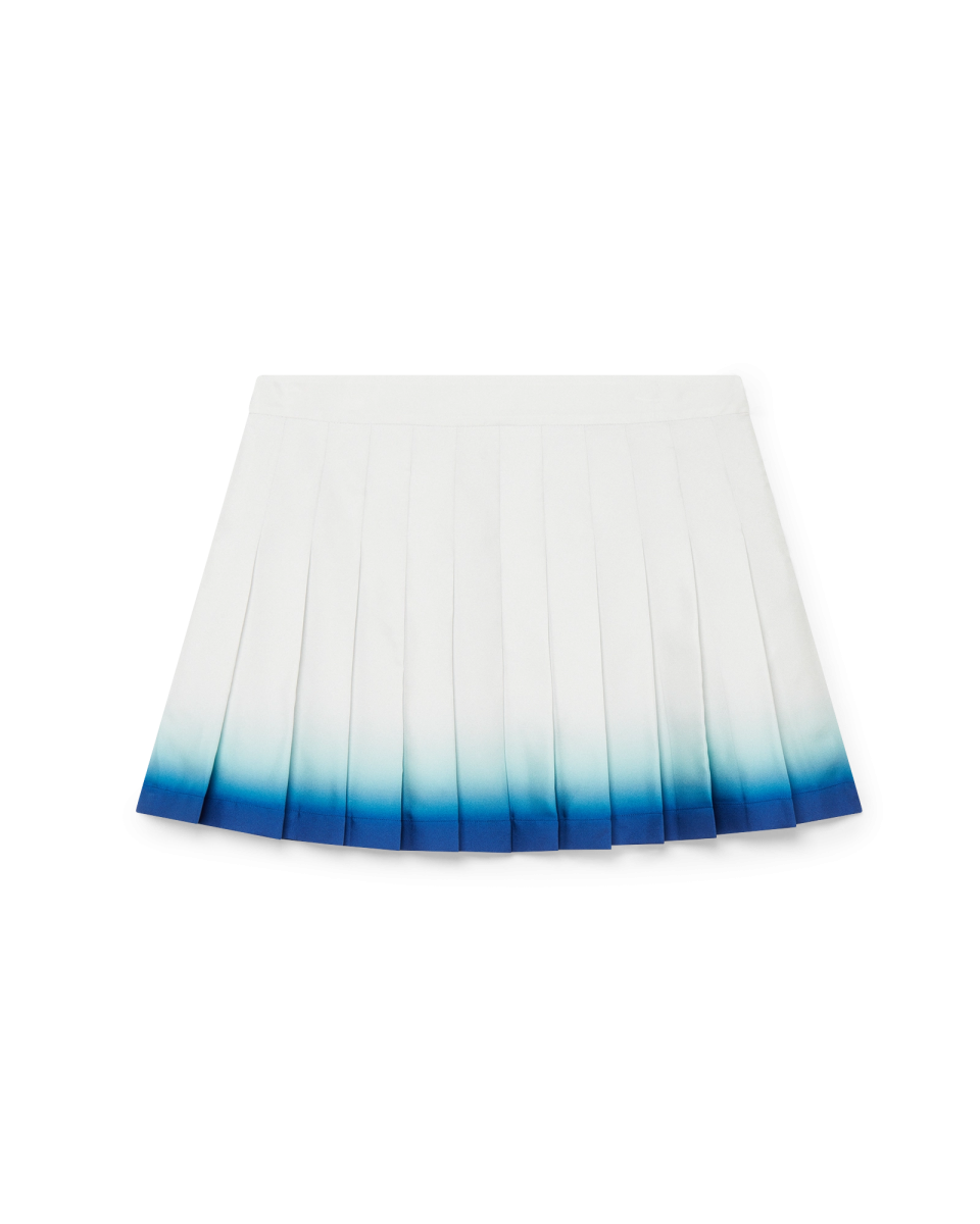 Casa Way Skate Pleated Silk Skirt