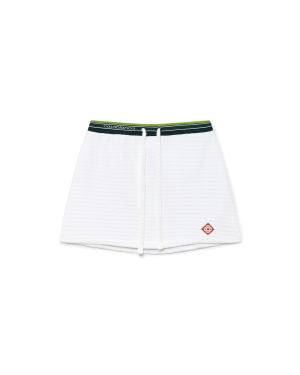 Textured Velour Tennis Skirt