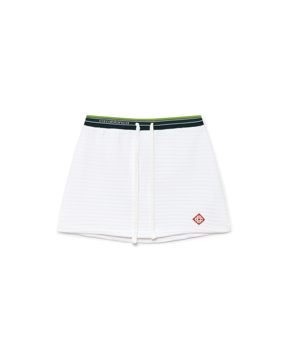 Textured Velour Tennis Skirt