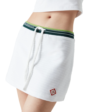 Textured Velour Tennis Skirt