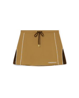 Chenille Panelled Mini Skirt