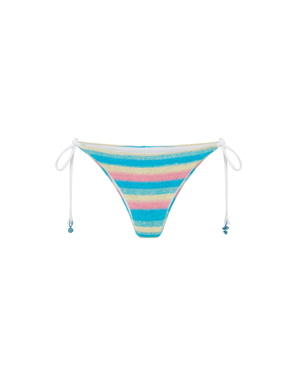 Stripe Towelling Bikini Bottom