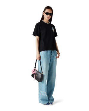 Graffiti Distressed Denim Jeans