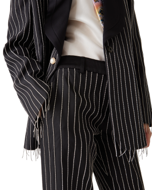 Crystal Embellished Tailored Trousers