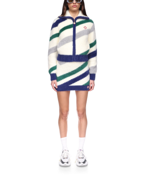 Striped Fluffy Skirt