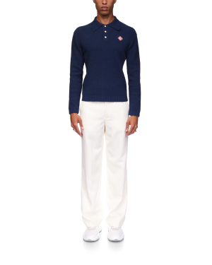 Boucle Polo Long Sleeve Shirt