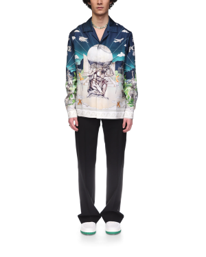 Le Temple Du Sport Long Sleeve Silk Shirt