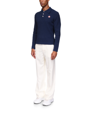Boucle Polo Long Sleeve Shirt