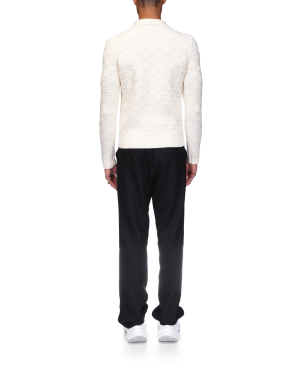 Column Knit Polo Shirt