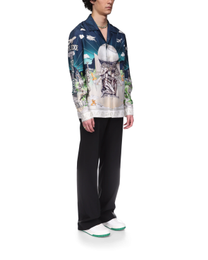 Le Temple Du Sport Long Sleeve Silk Shirt